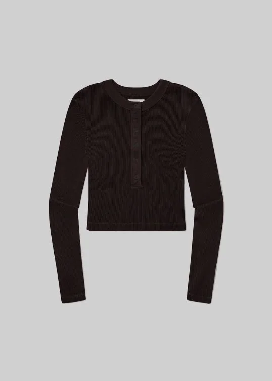 Longsleeve Varra Henley Choco