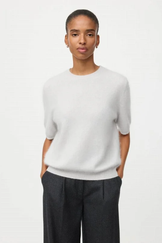 Pullover Brushed Short Sleeve Quiet Grey