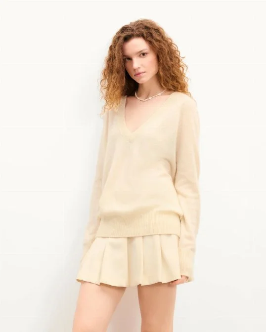 Pullover Light Cashmere Ecru