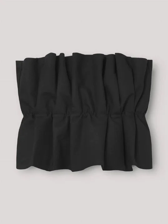 Top Pleat Black