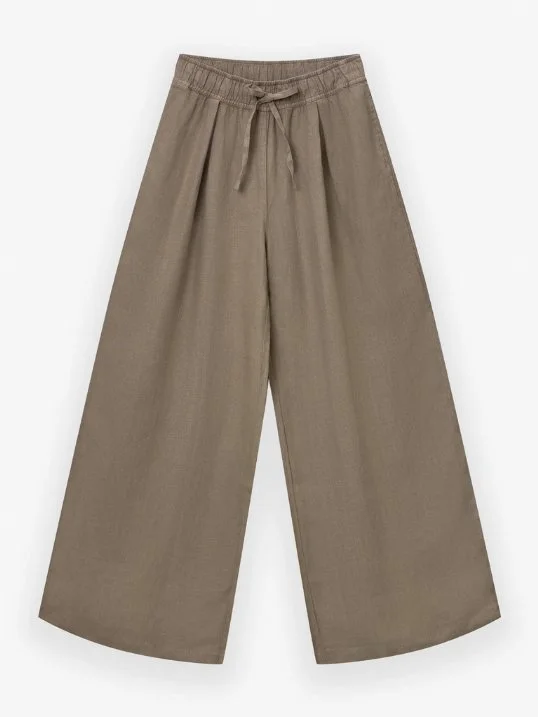 Hose Josy Leinen Soft Brown