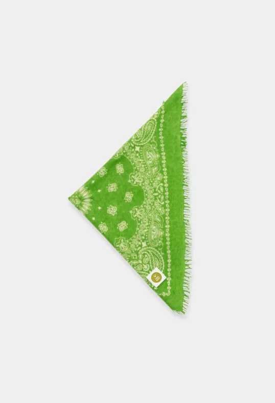 Tuch Bandana Calvina Paisley AF mit Fransen