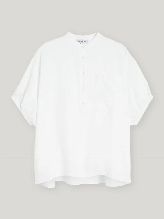Bluse Cowboy Button White