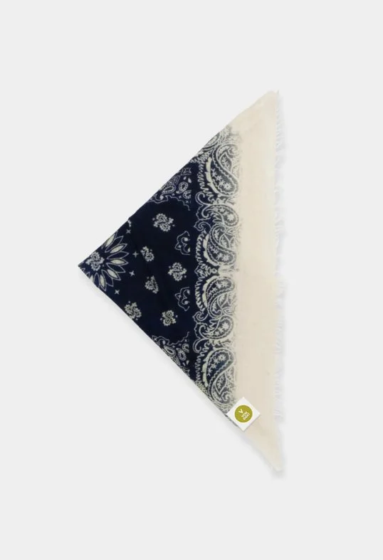 Tuch Bandana Calvina Paisley AAG mit Fransen