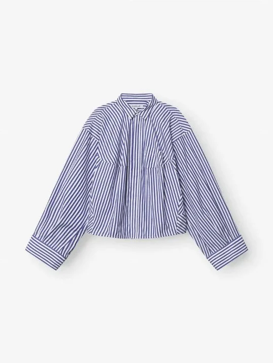Bluse Bomber Stripe Blue White