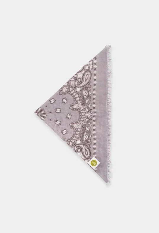 Tuch Bandana Cashmere Paisley M mit Fransen