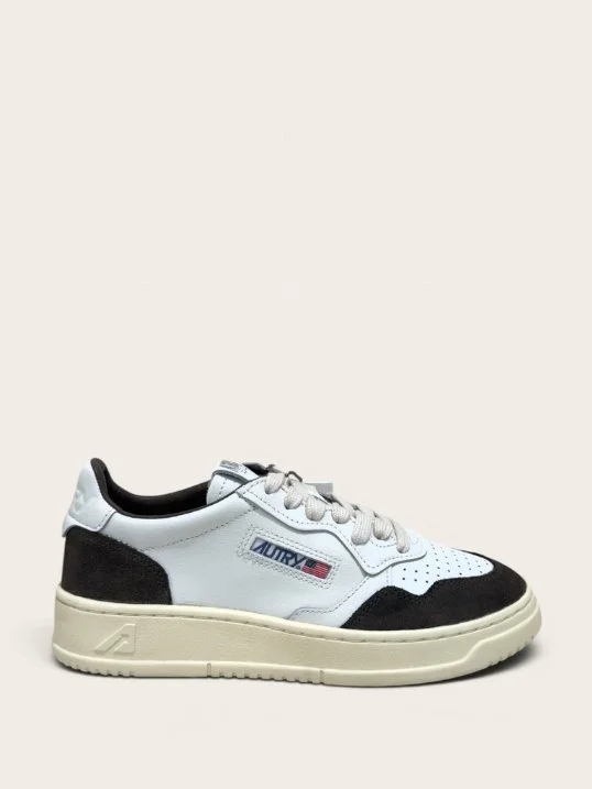 Sneaker Medalist Soft Leather Suede White/Mogano