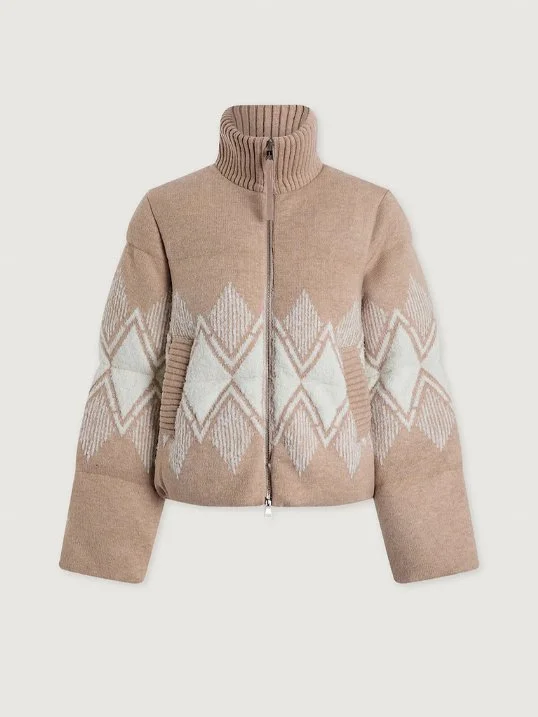 Jacke Belinda Puffer Knit Light Taupe