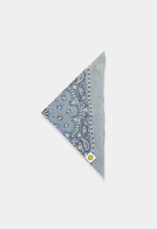 Tuch Bandana Calvina Paisley C Hellblau