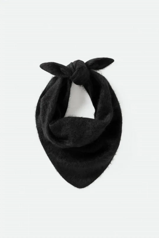 Schal Brushed Triangle Schwarz