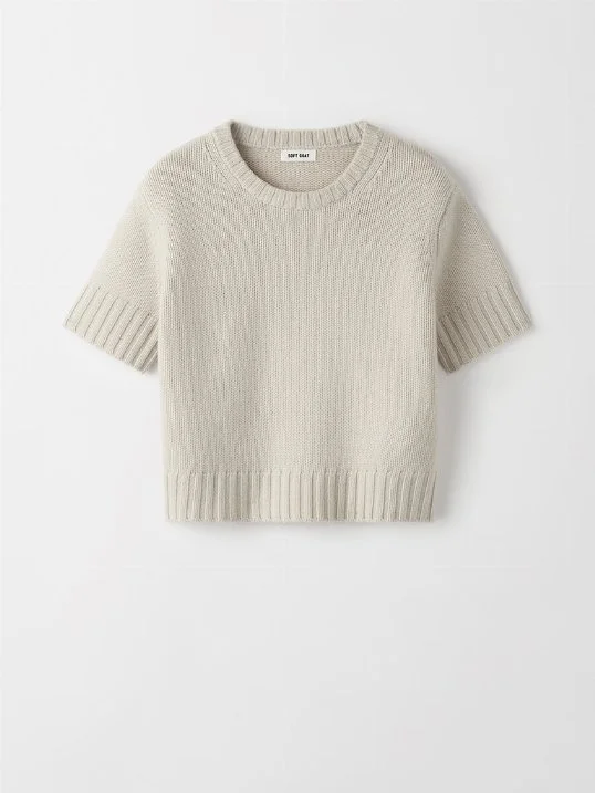 Pullover Chunky Short Sleeve Chalk