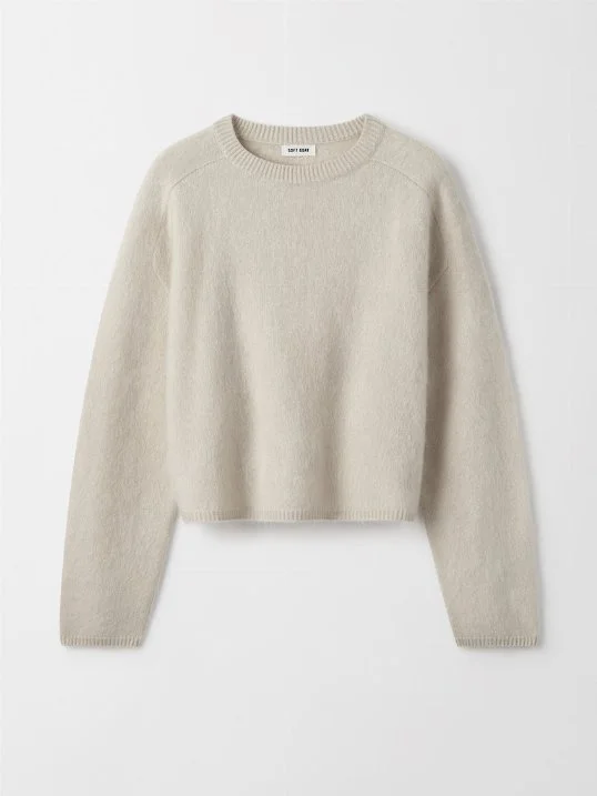 Pullover Brushed Crewneck Chalk