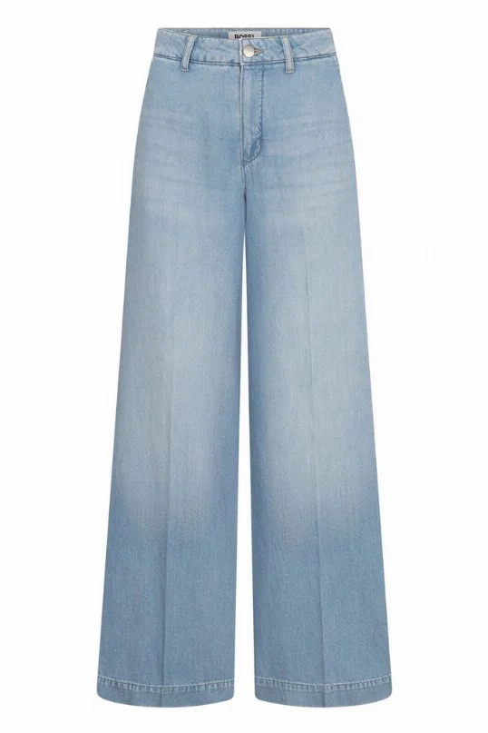 Hose Ivon Leinen Mix Denim Hellblau
