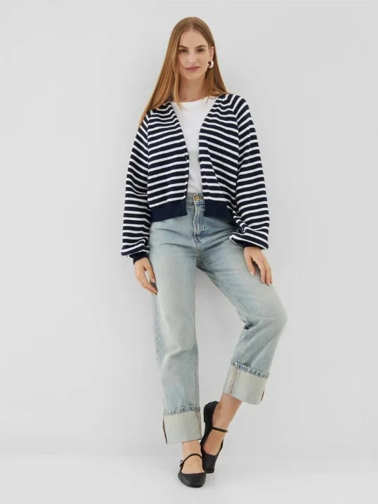Cardigan Antonia Stripe Short