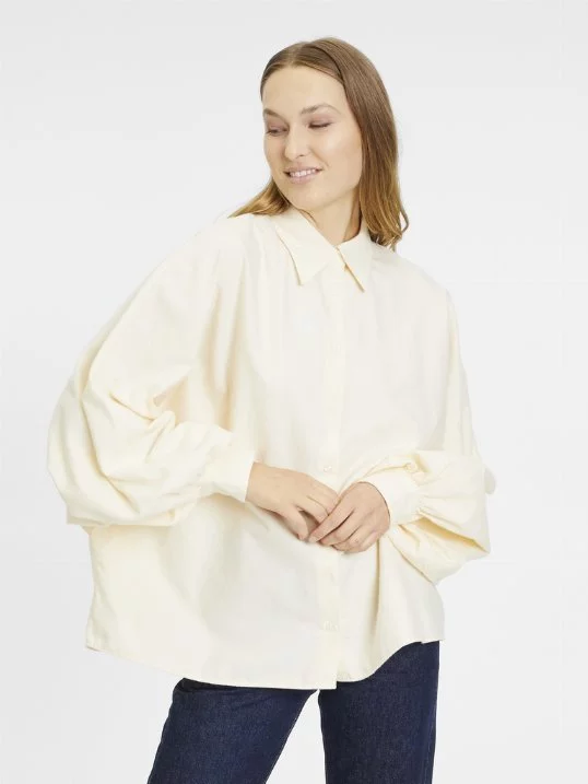 Bluse Antonia Flanell Off White