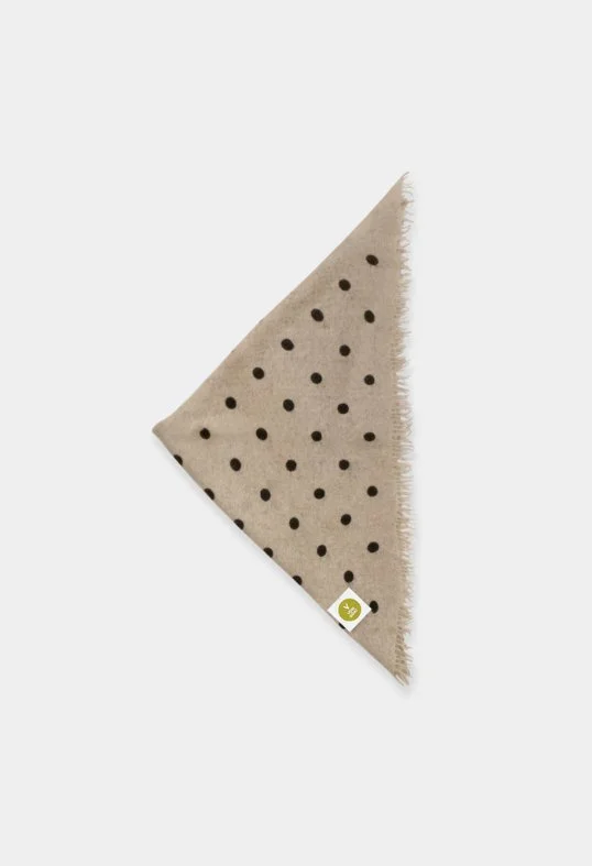 Tuch Bandana Polka Dots Canteen Greige
