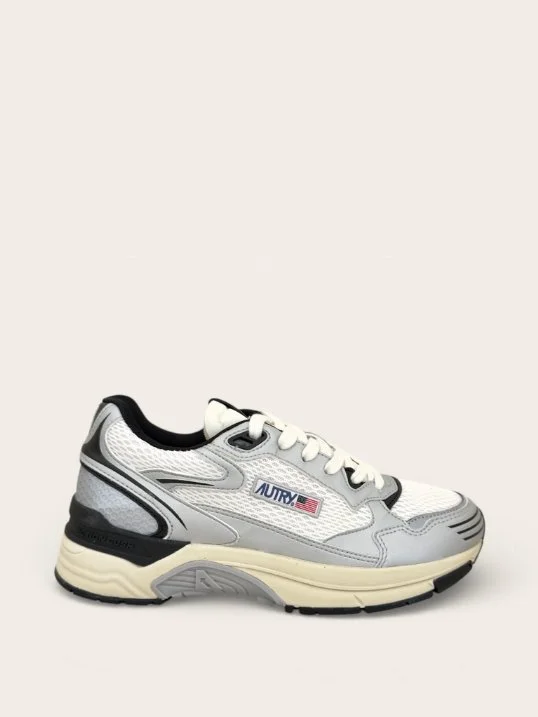 Sneaker Hyperway Suede Mesh Silver/Black