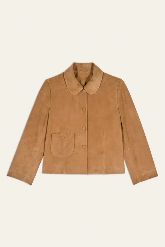 Lederjacke Milos Camel