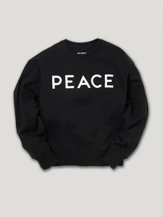 Sweatshirt Peace Schwarz