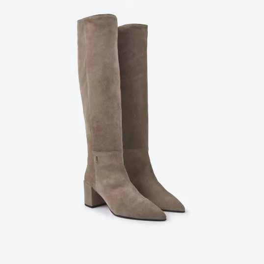 Stiefel Isa Bella Taupe Suede