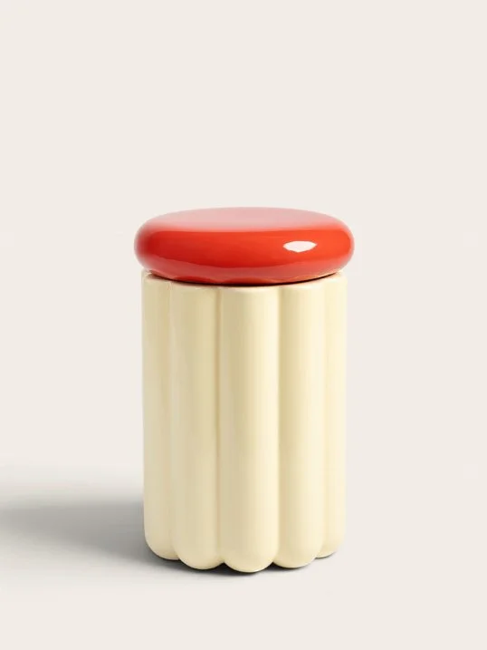 Vorratsbehälter Charlo Off White