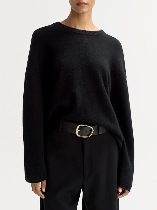 Pullover Relaxed Fit Crewneck Schwarz
