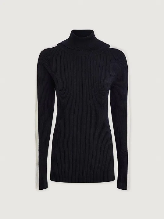 Pullover Leopold Roll Neck Black
