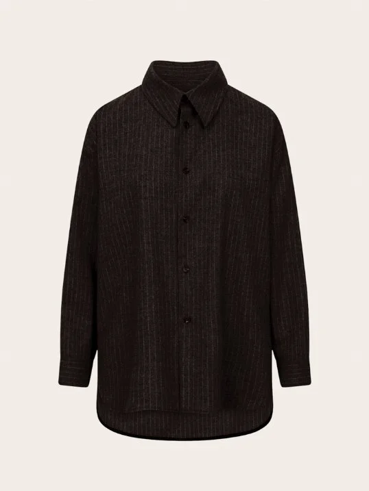 Hemd Siyan Flanell Pin Stripe