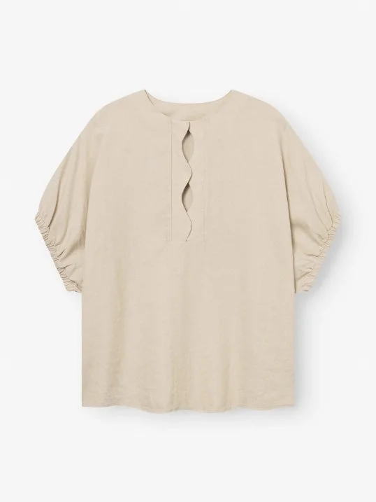 Bluse Cowboy Wave Linen Beige