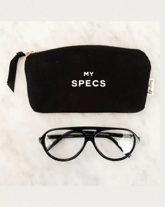 Brillenetui My Specs mit Taschen Schwarz