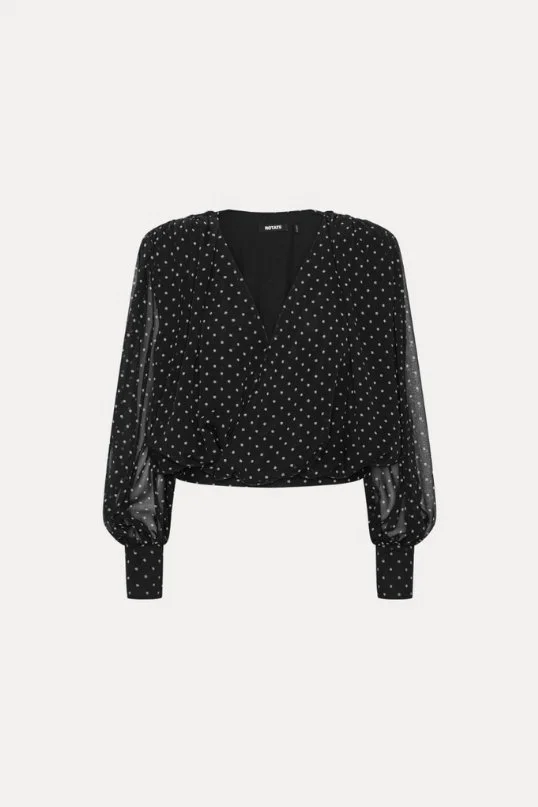 Bluse LS Ruched Blouse