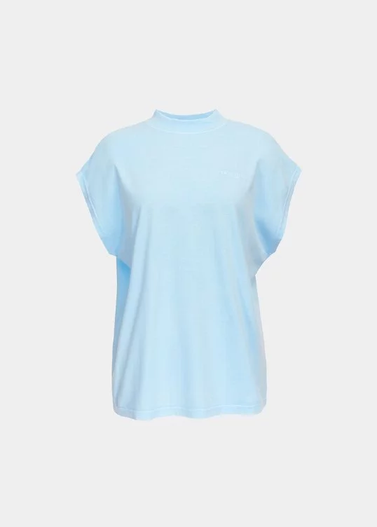 T-Shirt Bleeve in Blau