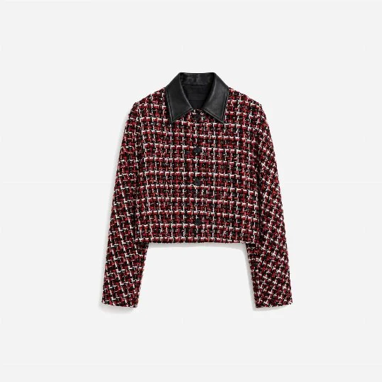Jacke Nuffy Black Red Ecru
