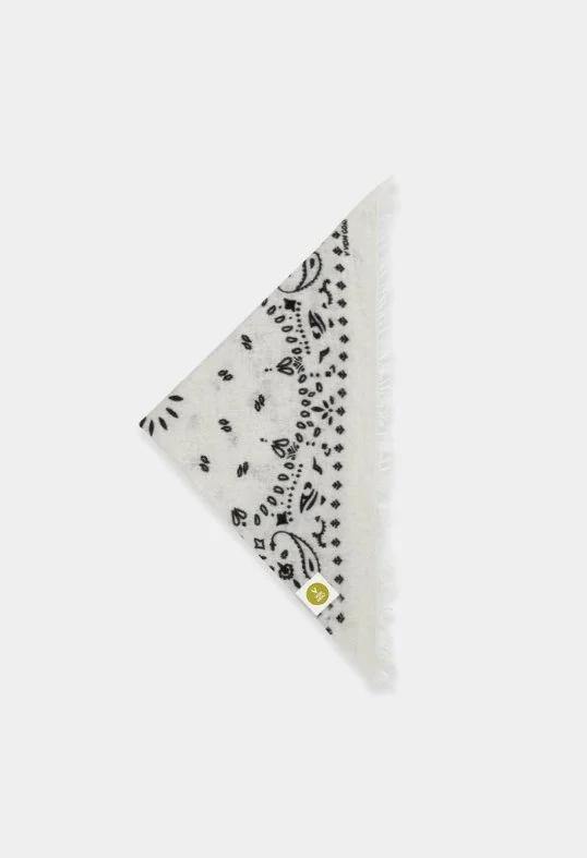 Tuch Bandana Cashmere Paisley U mit Fransen