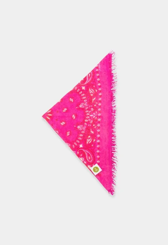 Tuch Bandana Cashmere Paisley E mit Fransen