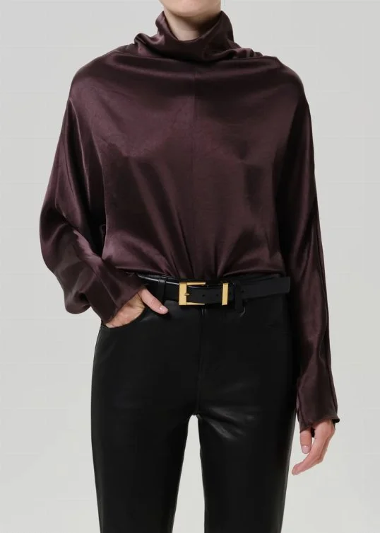 Top Ilaria Draped Espresso