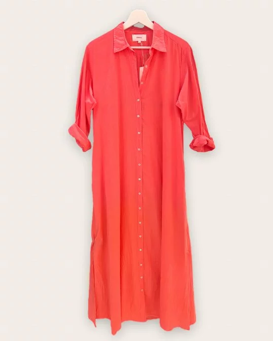 Boden Dress in Coral Glow