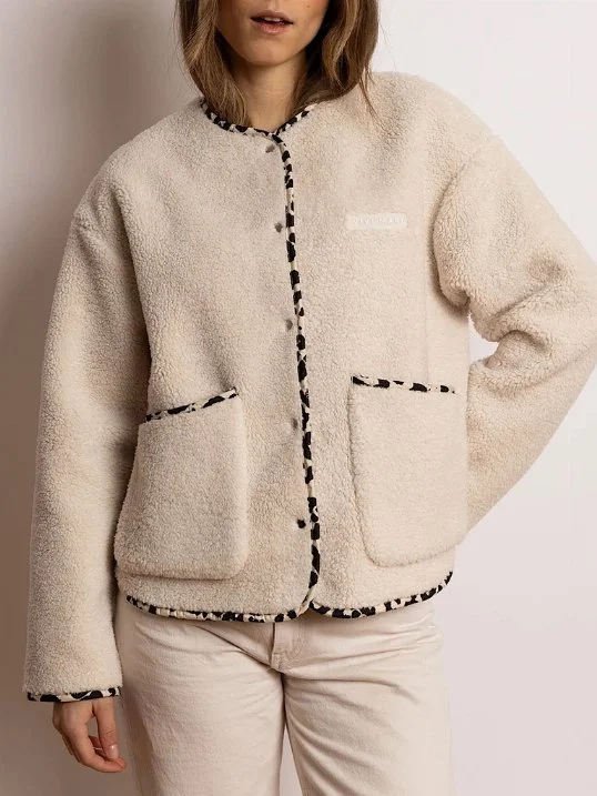 Jacke Teddy Fleece Sand