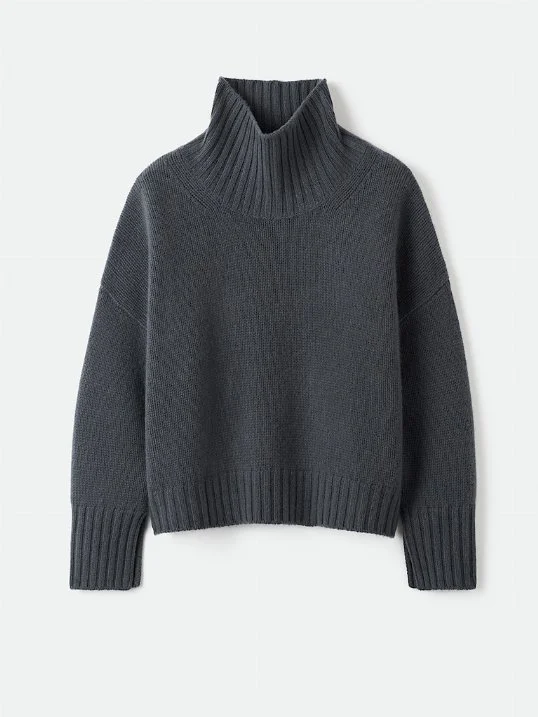 Pullover Girlfriend Turtleneck Anthracite