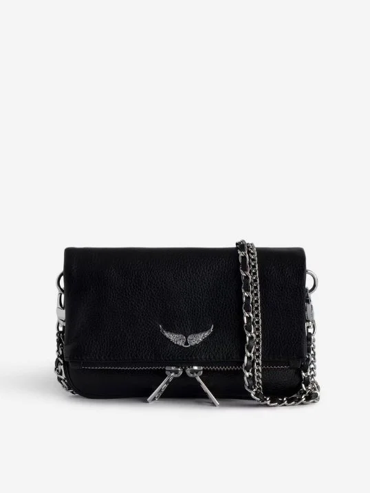 Tasche Rock Nano Grained Leather Black