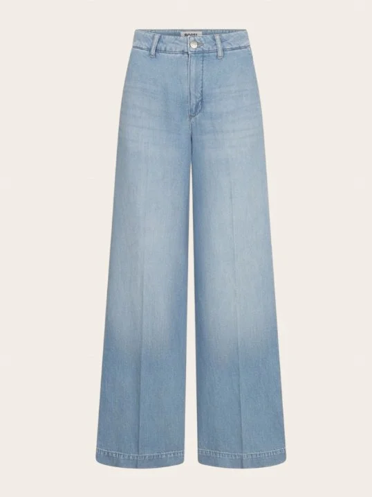 Hose Ivon Leinen Mix Denim Hellblau
