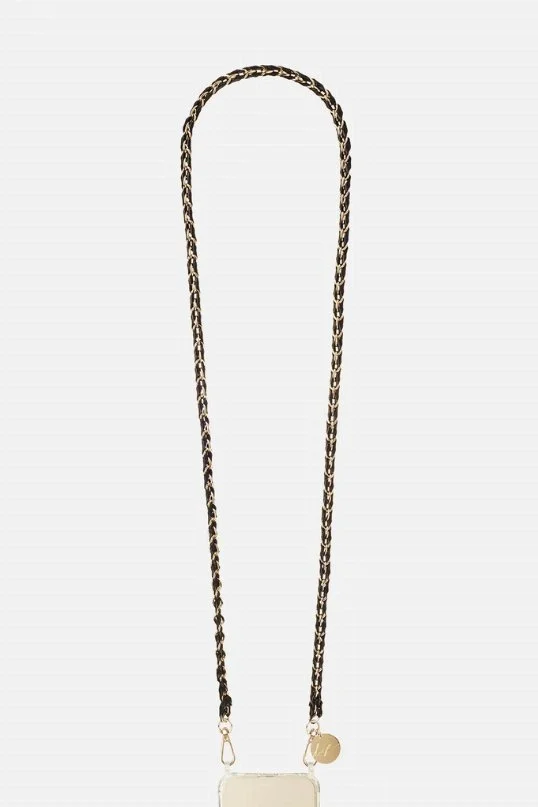 Handykette Lou Schwarz/Gold