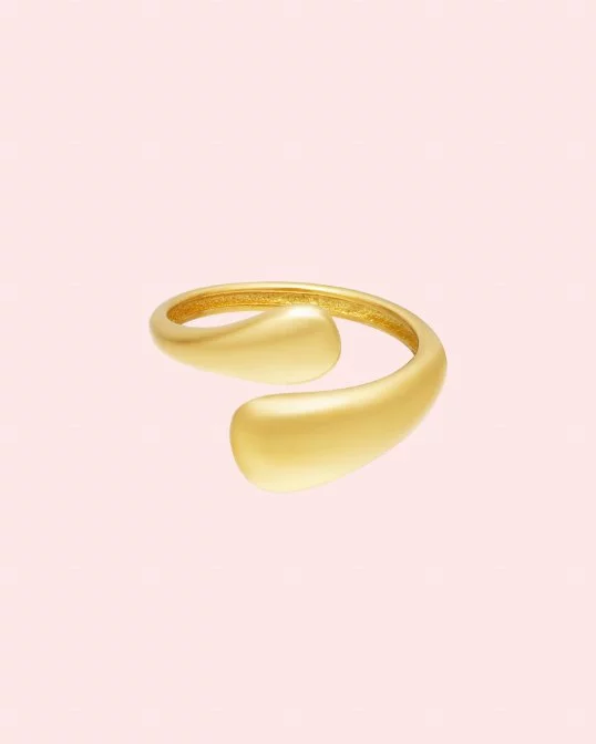 Ring Wave in Gold
