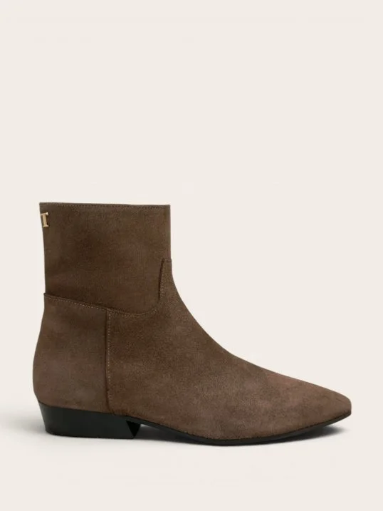 Stiefelette Belinda Suede Marron