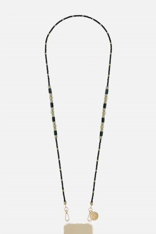 Handykette Avni Schwarz/Gold