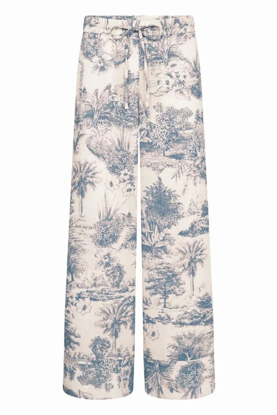 Hose Violetta Toile de Jouy Print