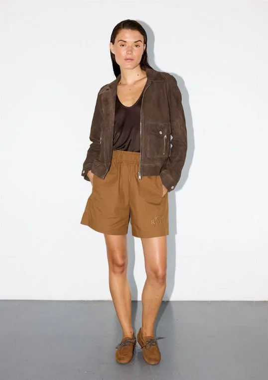 Lederjacke Levon Suede Jacket Truffle