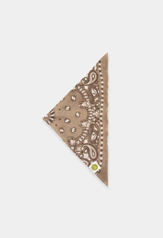 Tuch Bandana Calvina Paisley A Beige & Braun