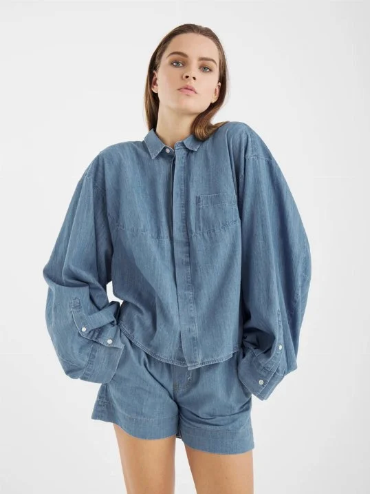 Bluse Bomber Denim