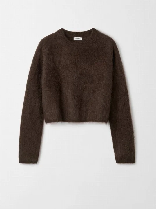 Pullover Brushed Crewneck Mocha